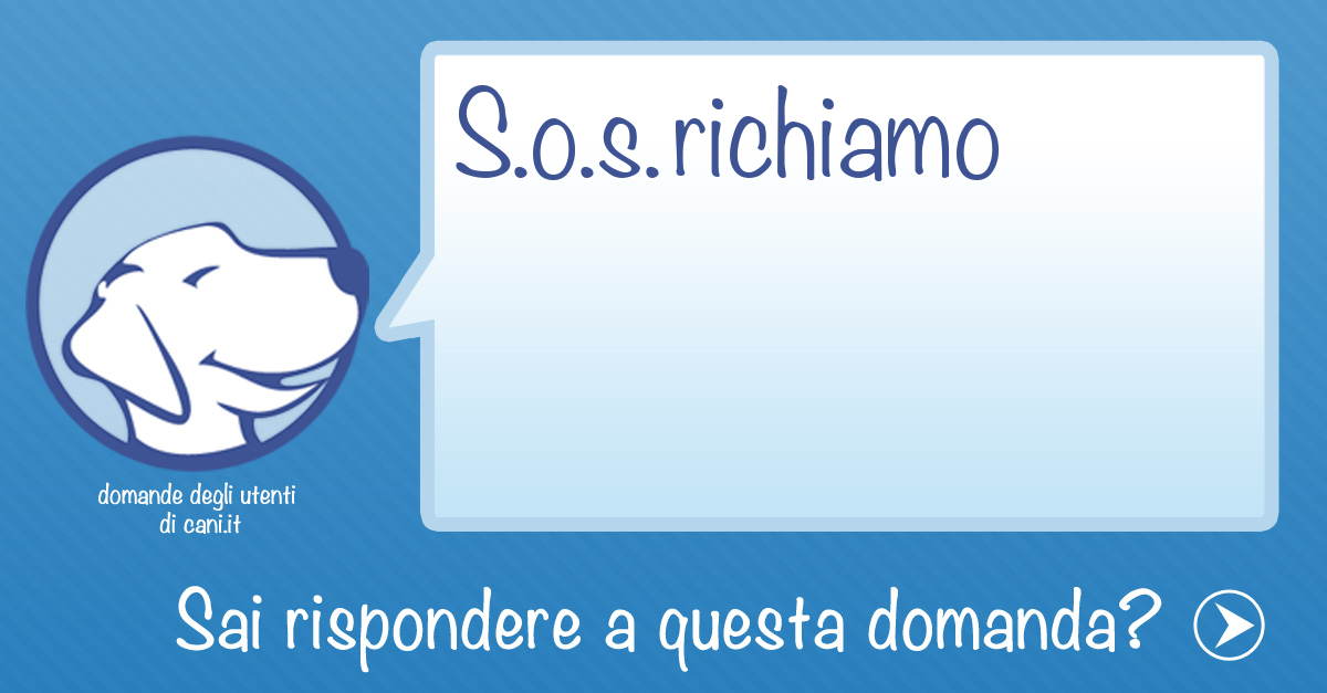 Sos richiamo meticcio